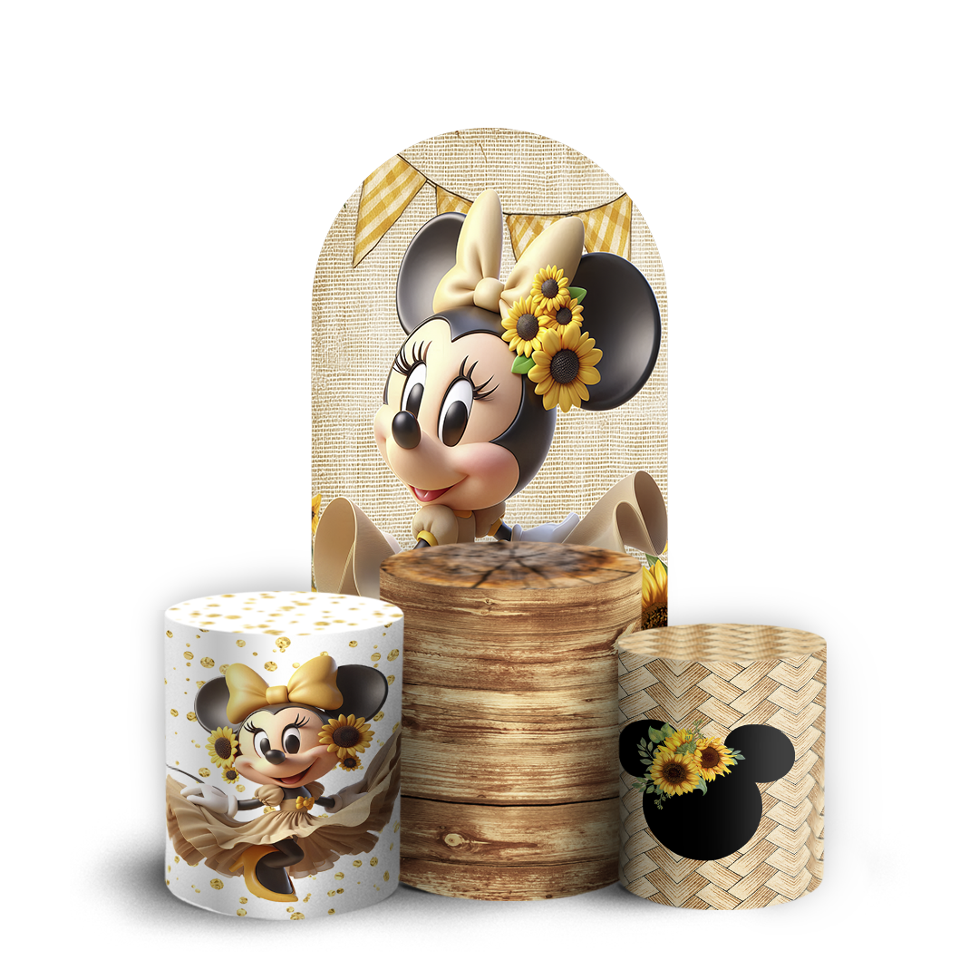 Arte Digital Painel de Festa - Minnie 804788