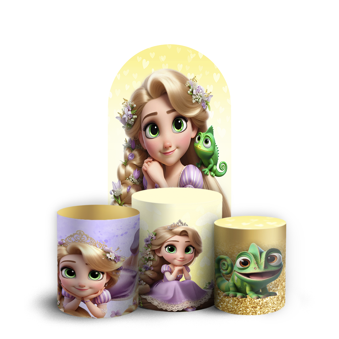 Arte Digital Painel de Festa - Rapunzel 804789