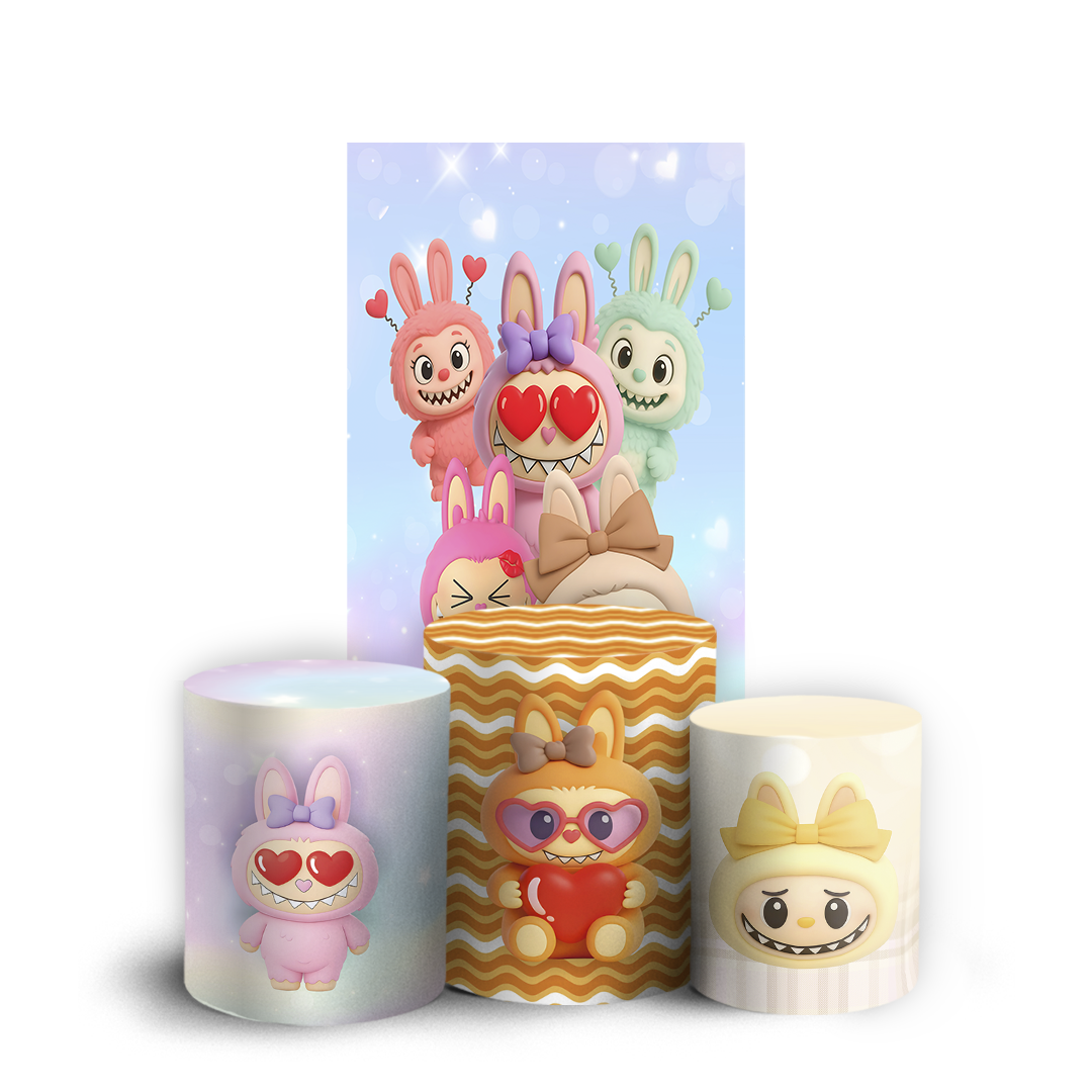 Arte Digital Painel de Festa - Labubu 804808