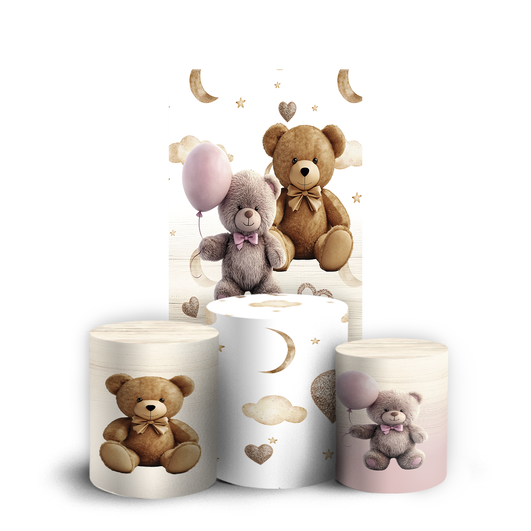 Arte Digital Painel de Festa - Urso Revelação 804814
