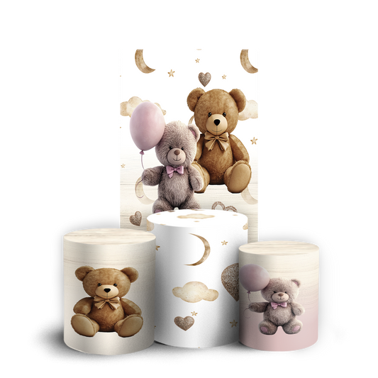 Arte Digital Painel de Festa - Urso Revelação 804814