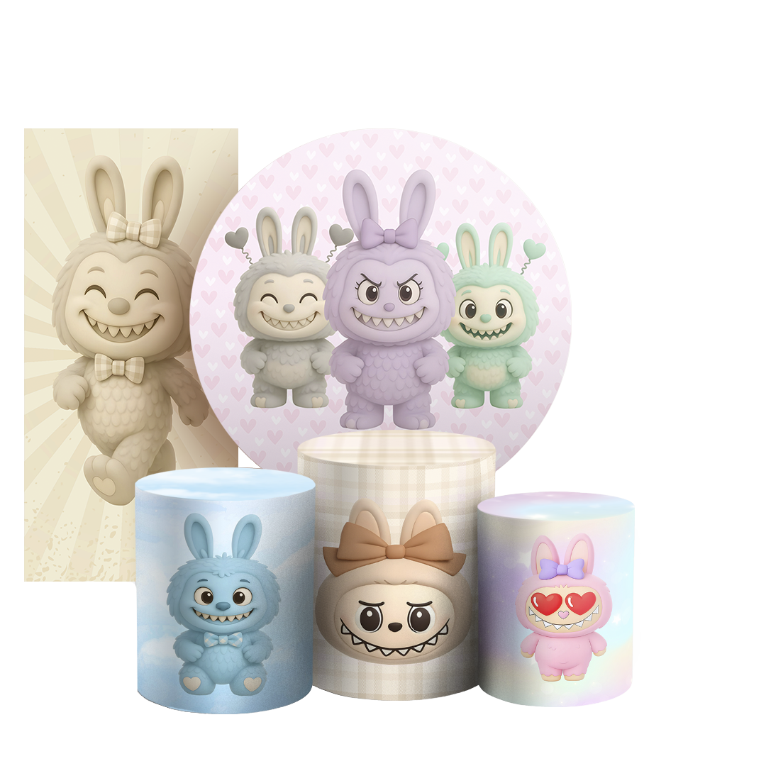 Arte Digital Painel de Festa - Labubu 804836