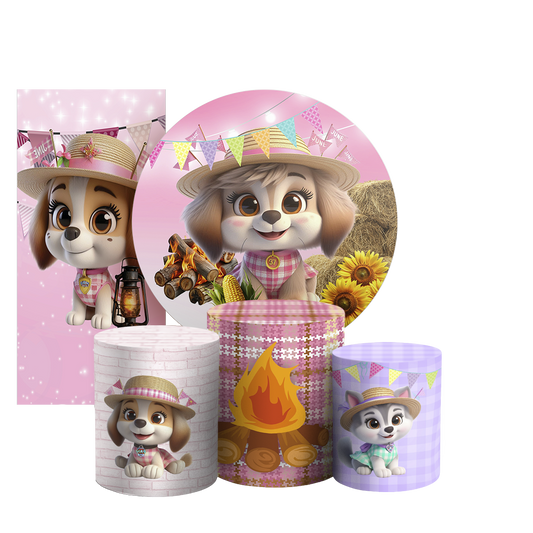 Arte Digital Painel de Festa - Patrulha Canina Festa Junina 804844