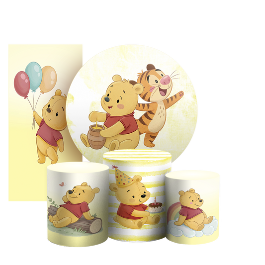 Arte Digital Painel de Festa - Ursinho Pooh 804854