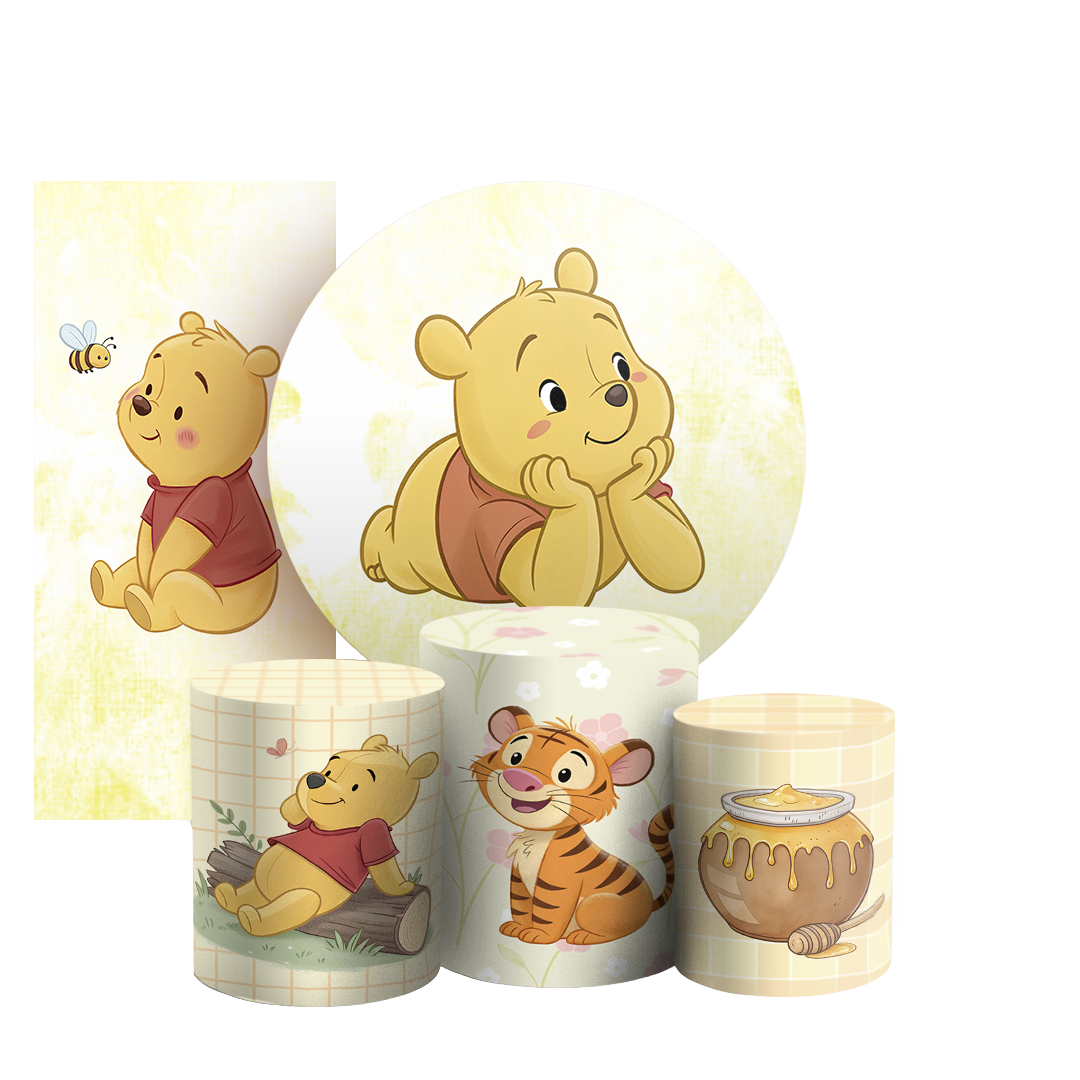 Arte Digital Painel de Festa - Ursinho Pooh 804855