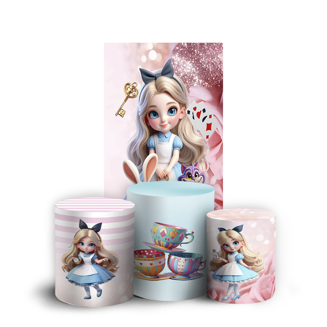 Arte Digital Painel de Festa - Alice 804871