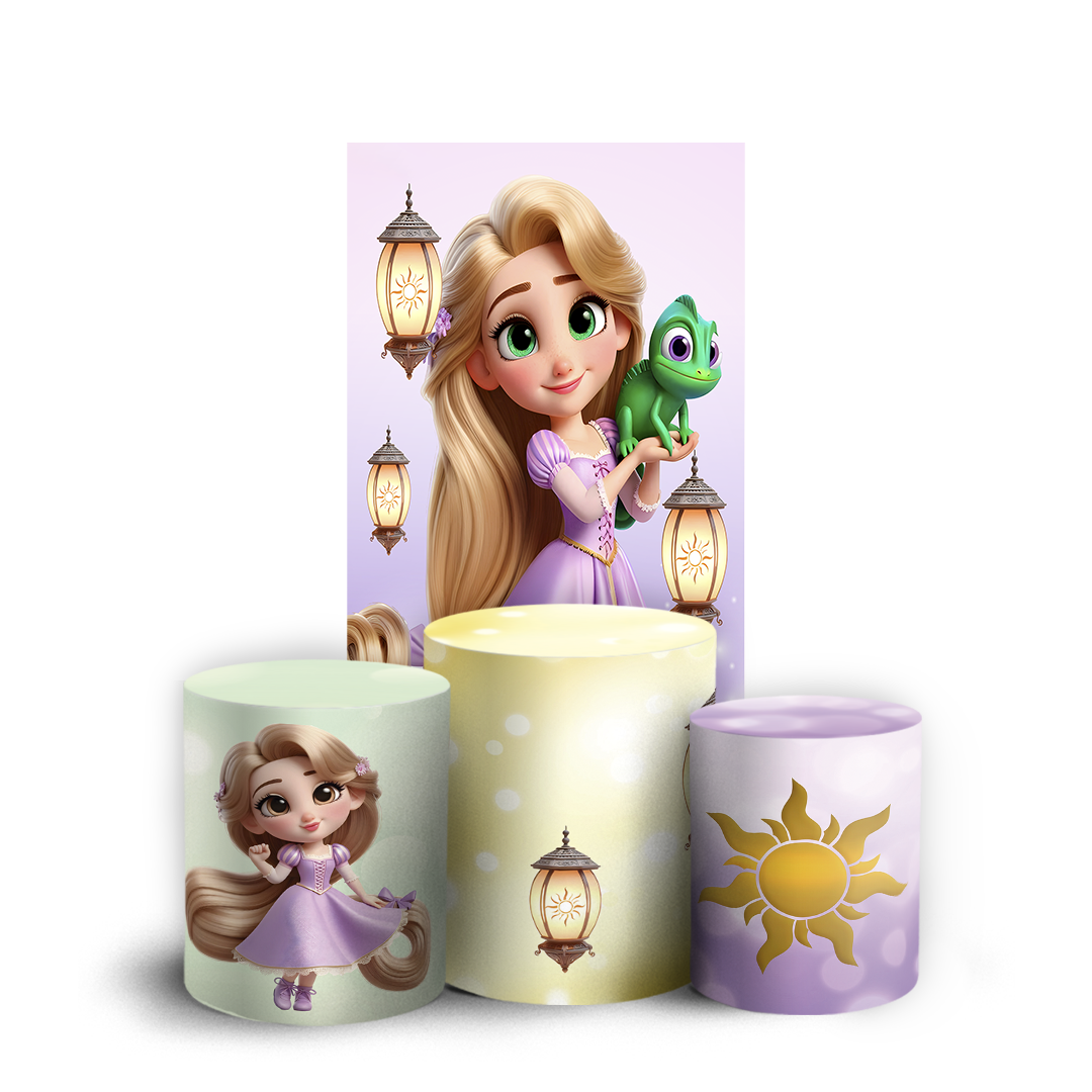 Arte Digital Painel de Festa - Rapunzel 804872