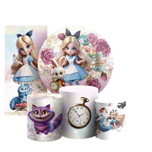 Arte Digital Painel de Festa - Alice 804875