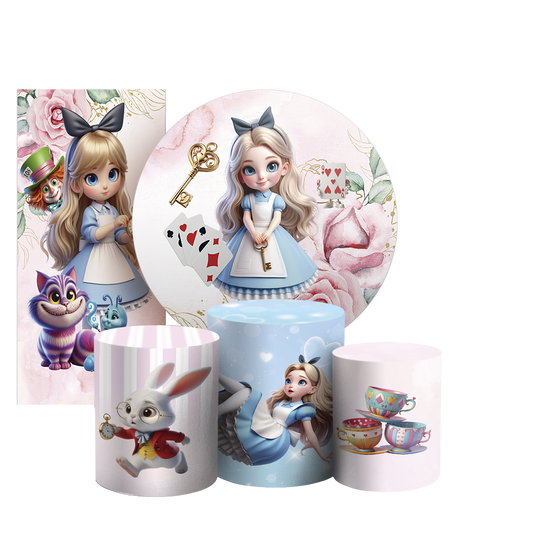 Arte Digital Painel de Festa - Alice 804876