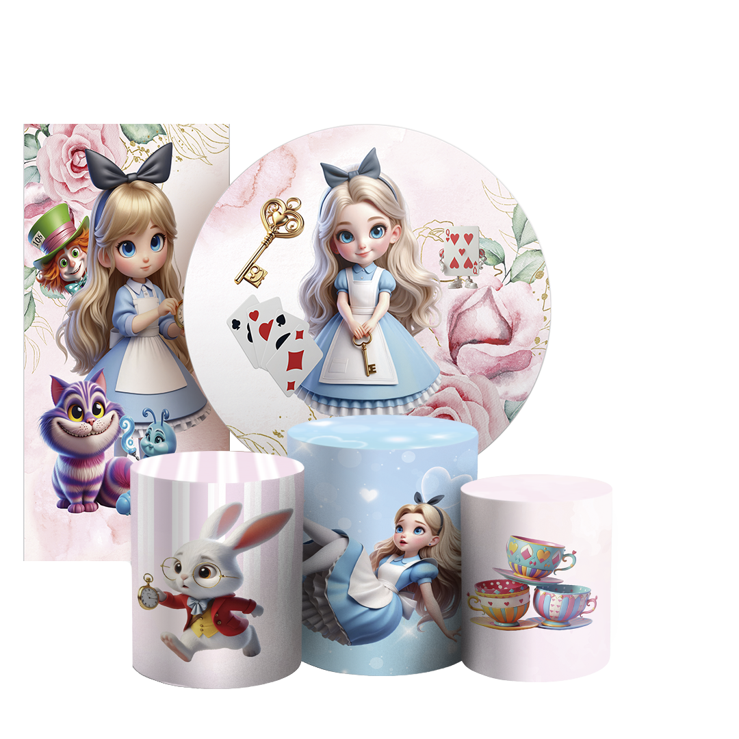 Arte Digital Painel de Festa - Alice 804876