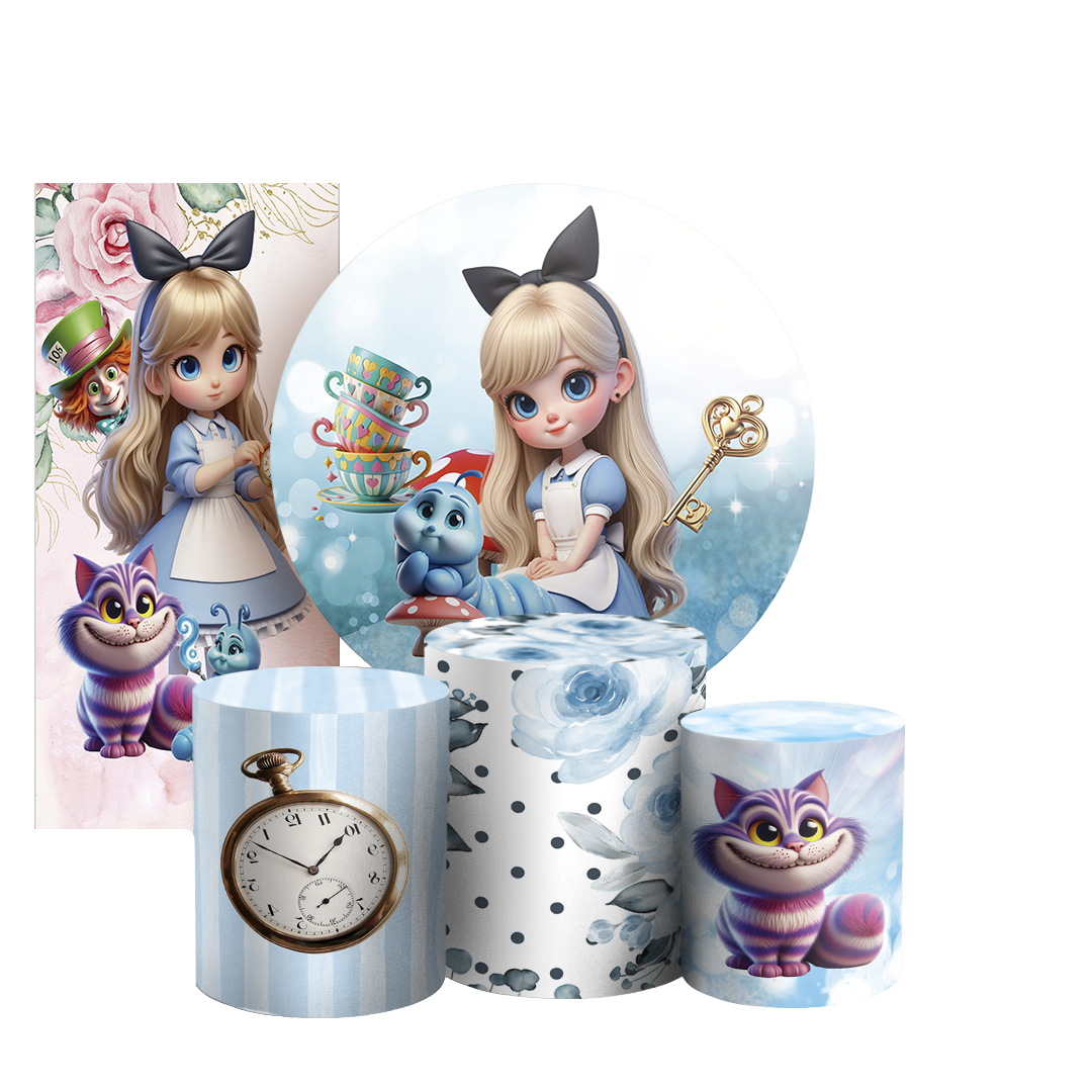 Arte Digital Painel de Festa - Alice 804877