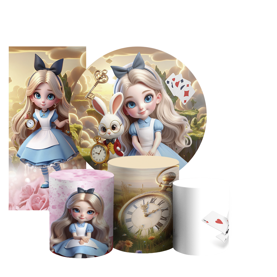 Arte Digital Painel de Festa - Alice 804878