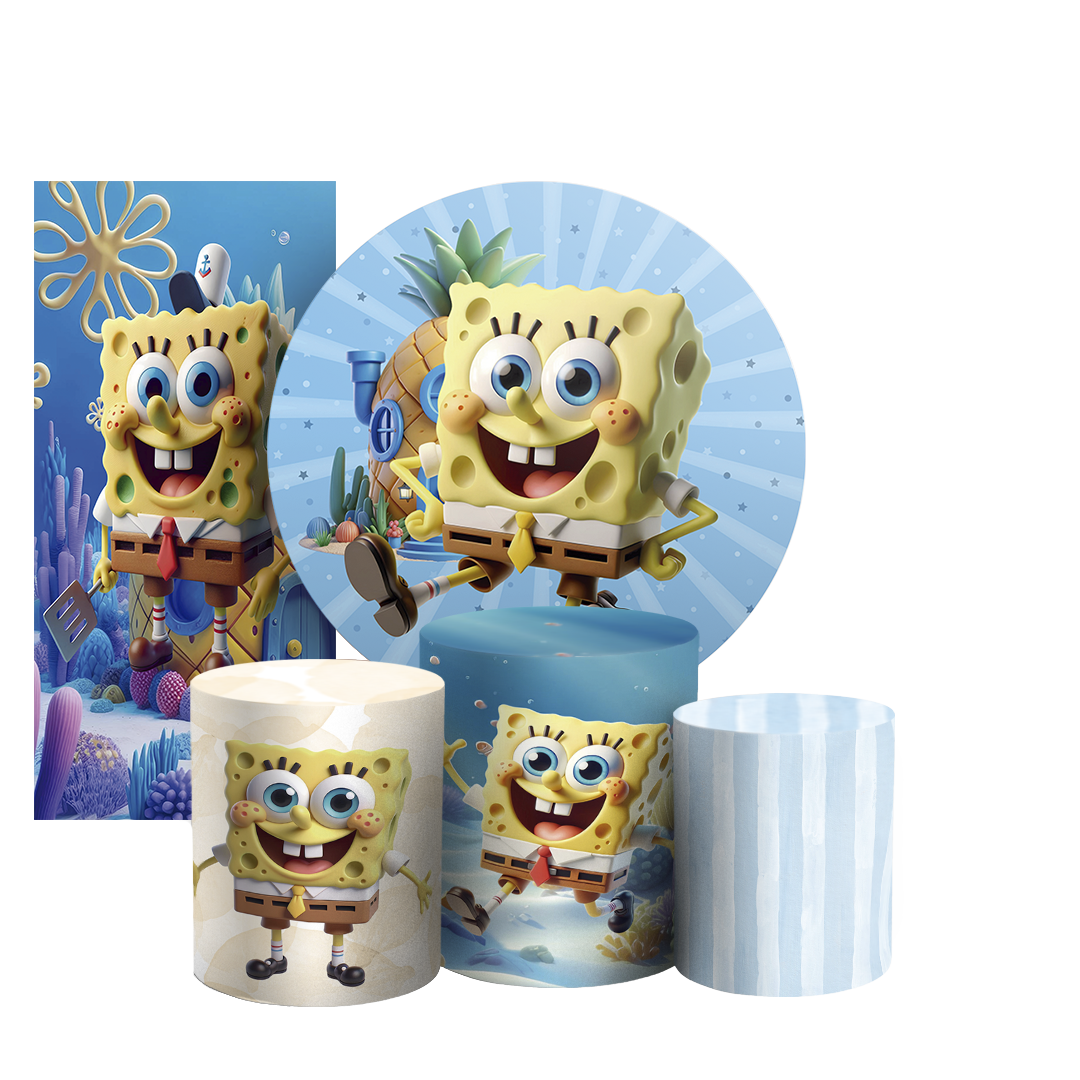 Arte Digital Painel de Festa - Bob Esponja 804881