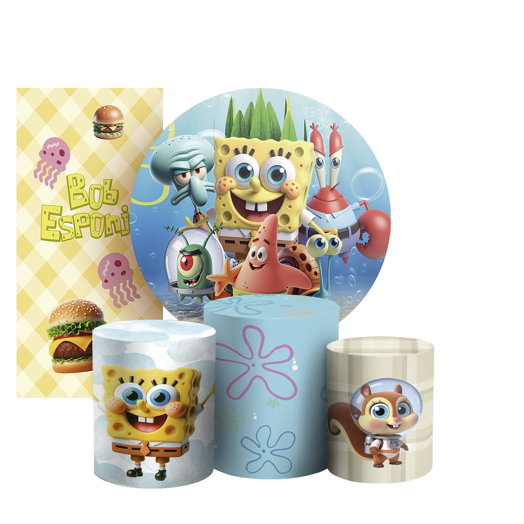 Arte Digital Painel de Festa - Bob Esponja 804882
