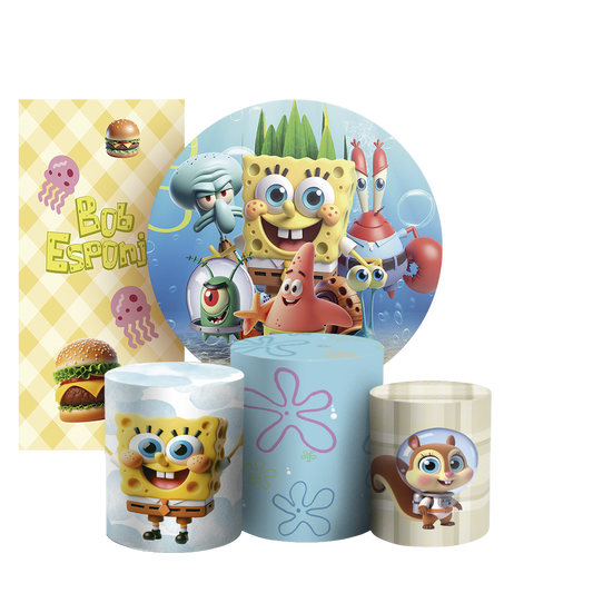 Arte Digital Painel de Festa - Bob Esponja 804882