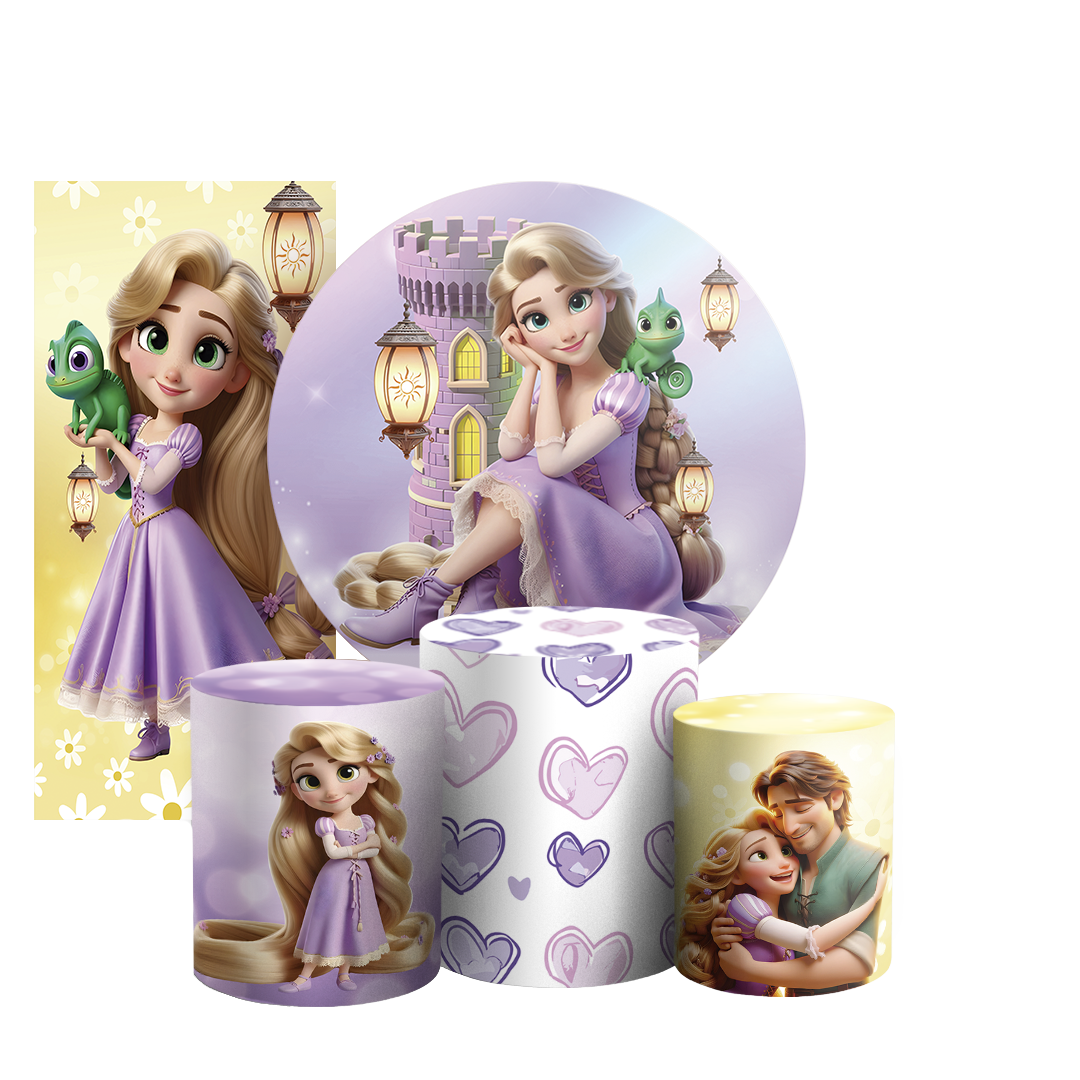 Arte Digital Painel de Festa - Rapunzel 804894