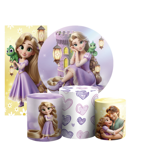 Arte Digital Painel de Festa - Rapunzel 804894