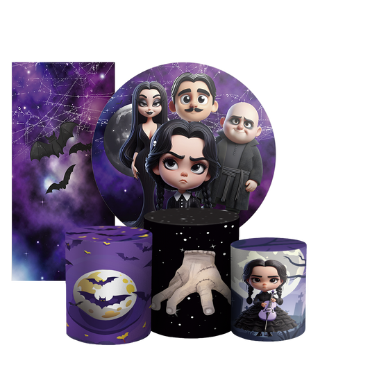 Arte Digital Painel de Festa - Wandinha 804899