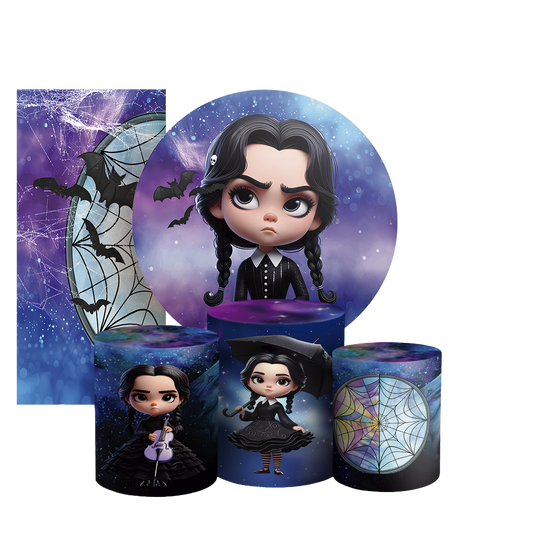 Arte Digital Painel de Festa - Wandinha 804900