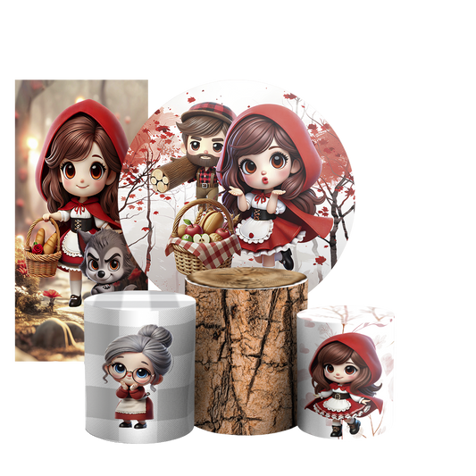 Arte Digital Painel de Festa - Chapeuzinho Vermelho 804912