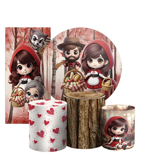 Arte Digital Painel de Festa - Chapeuzinho Vermelho 804913