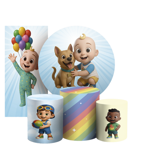 Arte Digital Painel de Festa - Cocomelon 804919