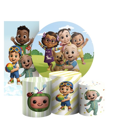 Arte Digital Painel de Festa - Cocomelon 804920