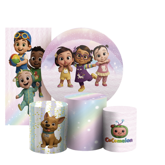 Arte Digital Painel de Festa - Cocomelon 804921