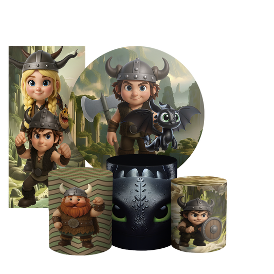 Arte Digital Painel de Festa - Como Treinar Seu Dragão 804923