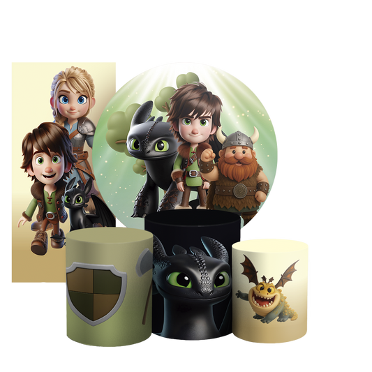 Arte Digital Painel de Festa - Como Treinar Seu Dragão 804924