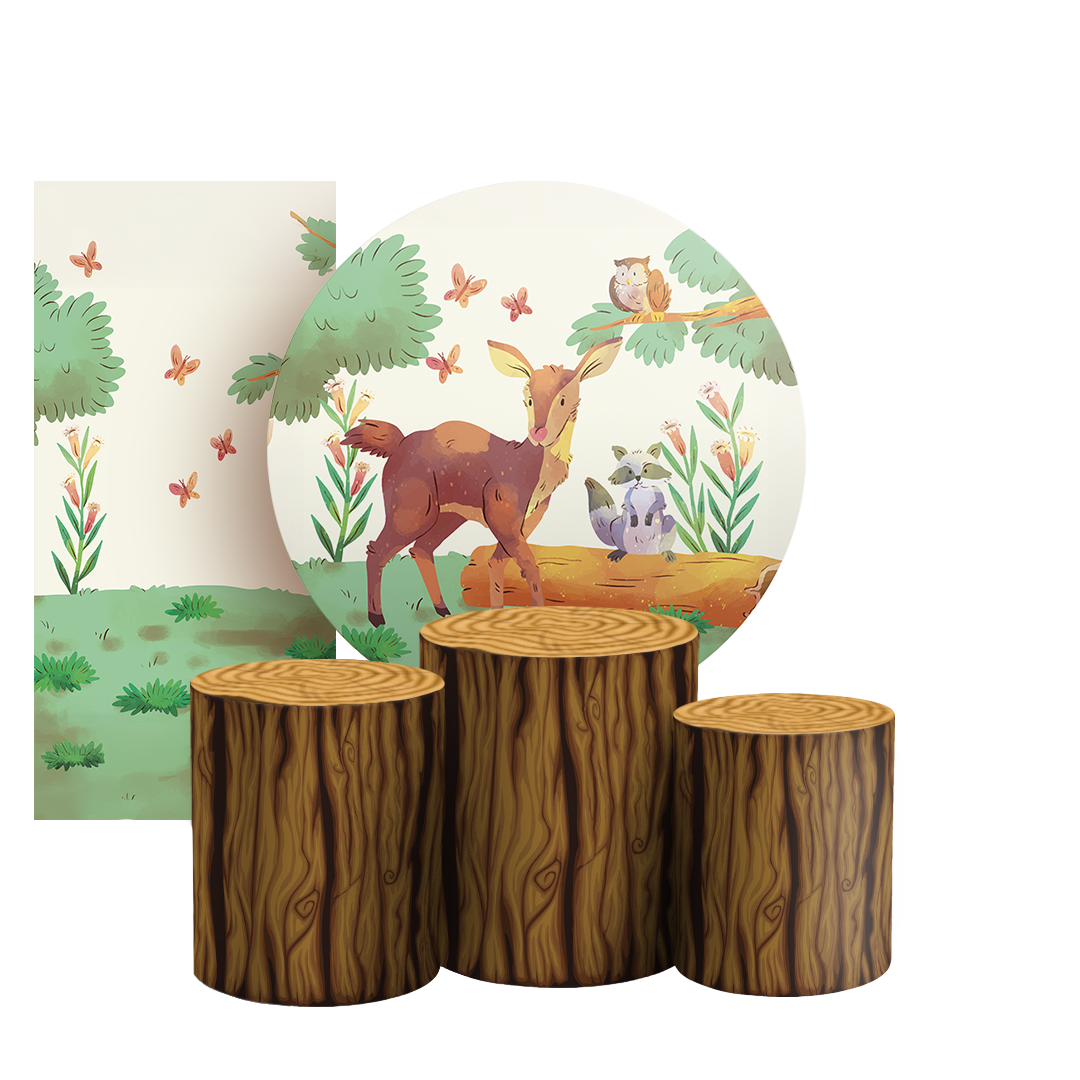 Arte Digital Painel de Festa - Bosque 804953