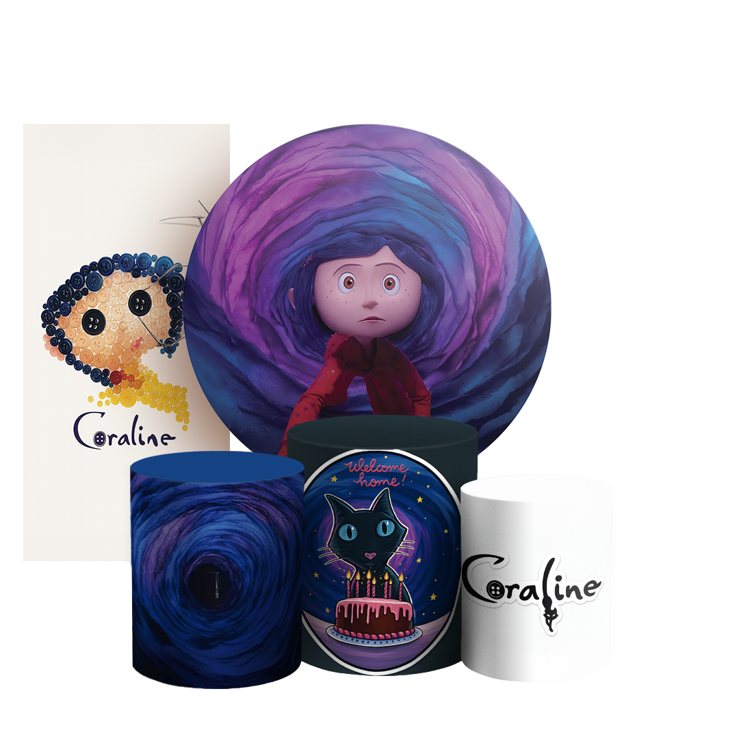 Arte Digital Painel de Festa - Coraline 804954