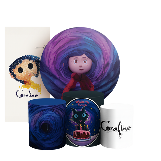 Arte Digital Painel de Festa - Coraline 804954