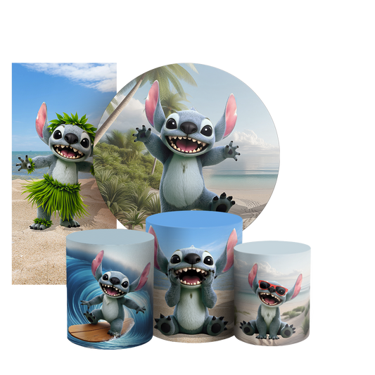 Arte Digital Painel de Festa - Lilo Stitch804963