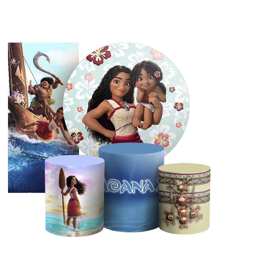 Arte Digital Painel de Festa - Moana804964