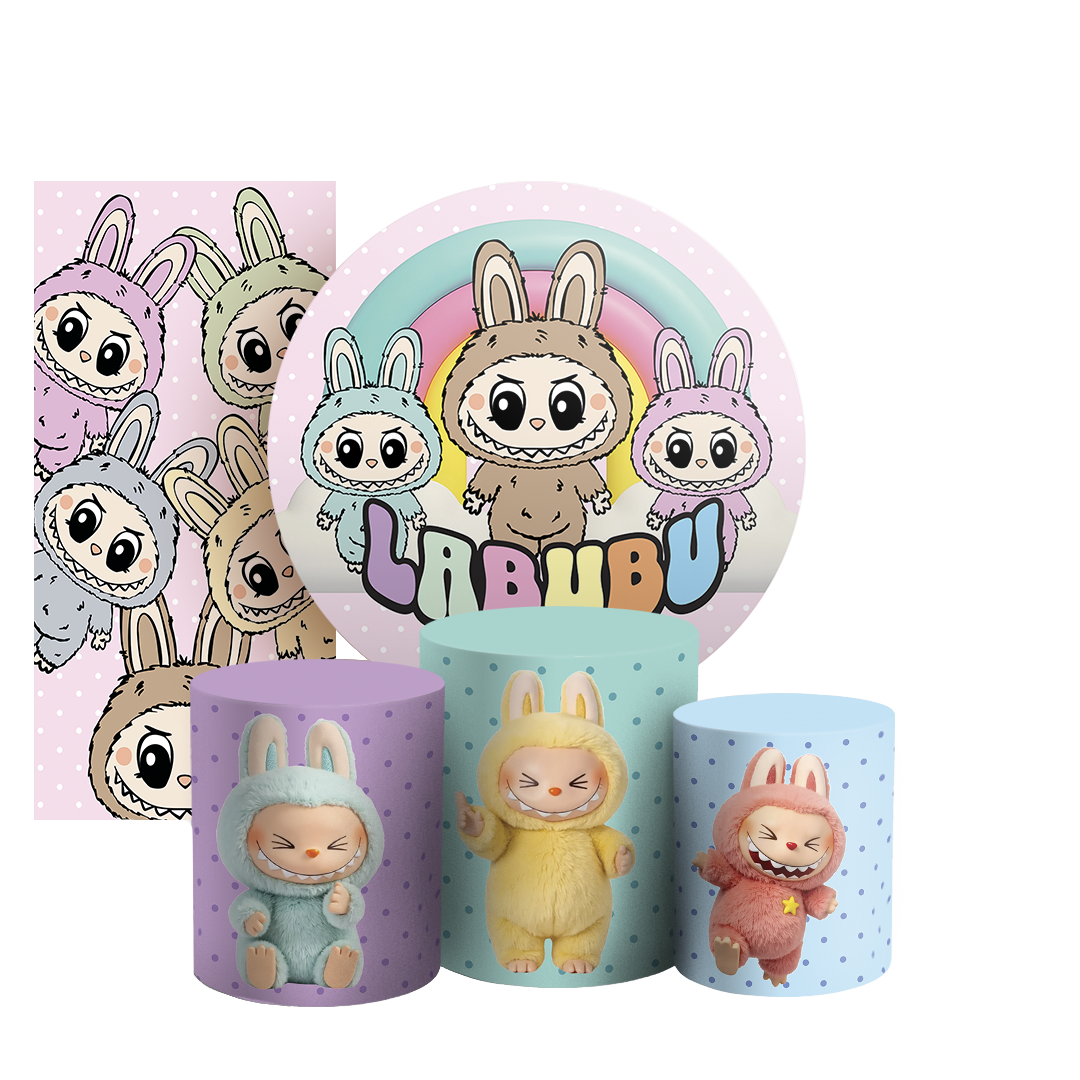 Arte Digital Painel de Festa - Labubu --804968