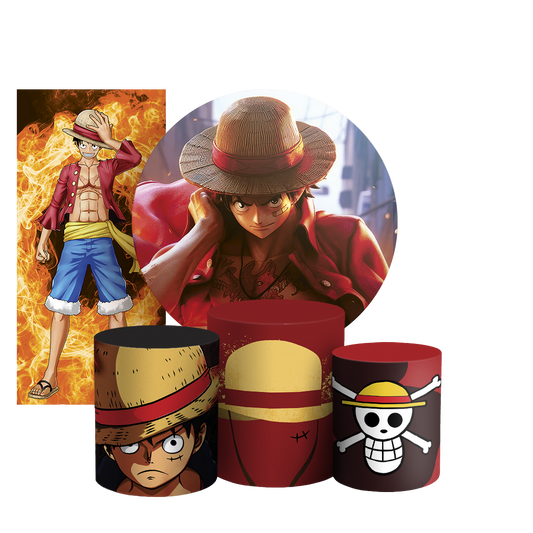 Arte Digital Painel de Festa - One Piece --804974