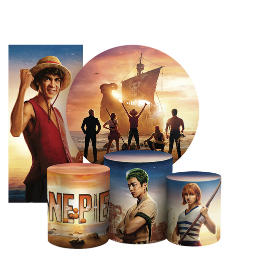 Arte Digital Painel de Festa - One Piece --804975