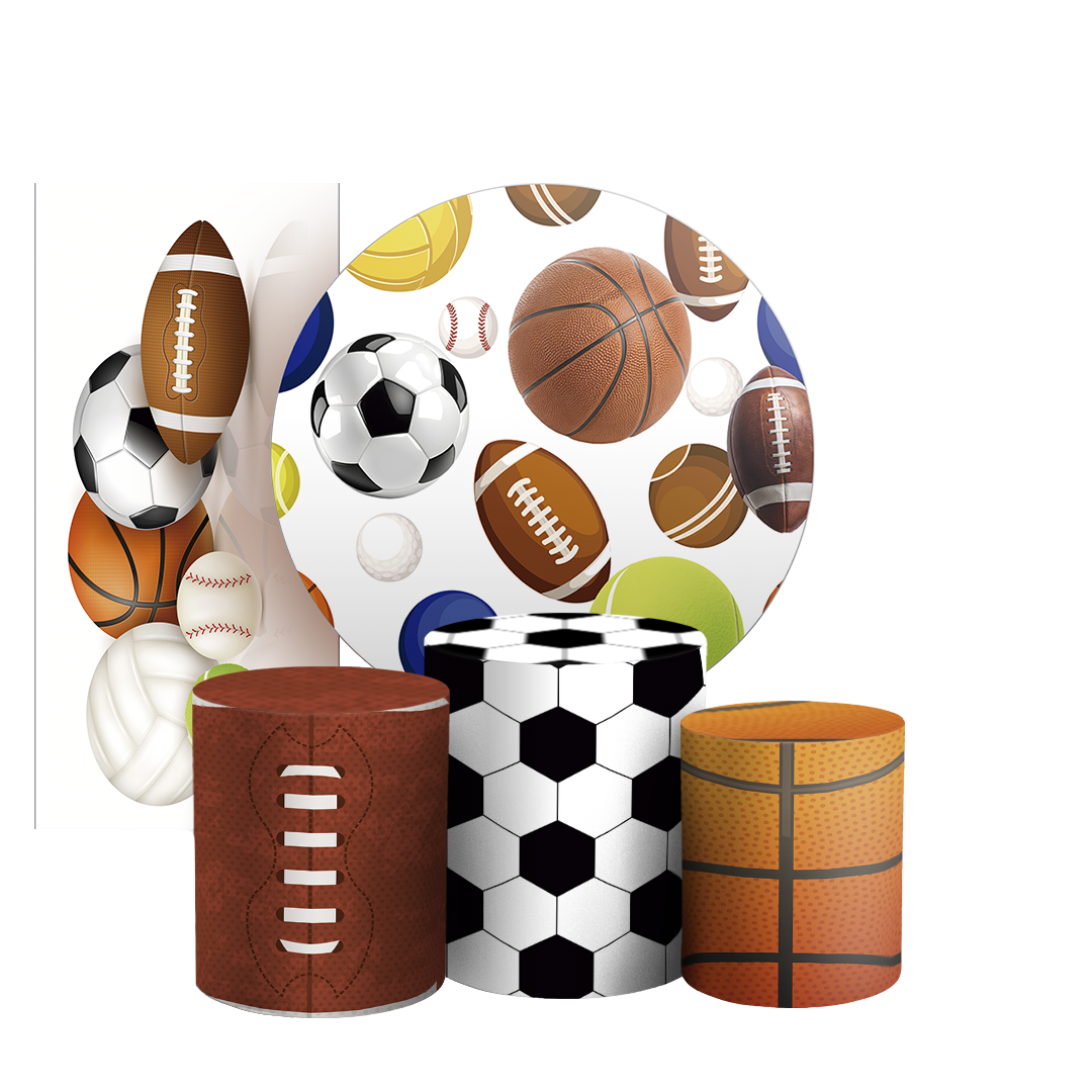 Arte Digital Painel de Festa - Esportes Futebol Volei Basquete 804977