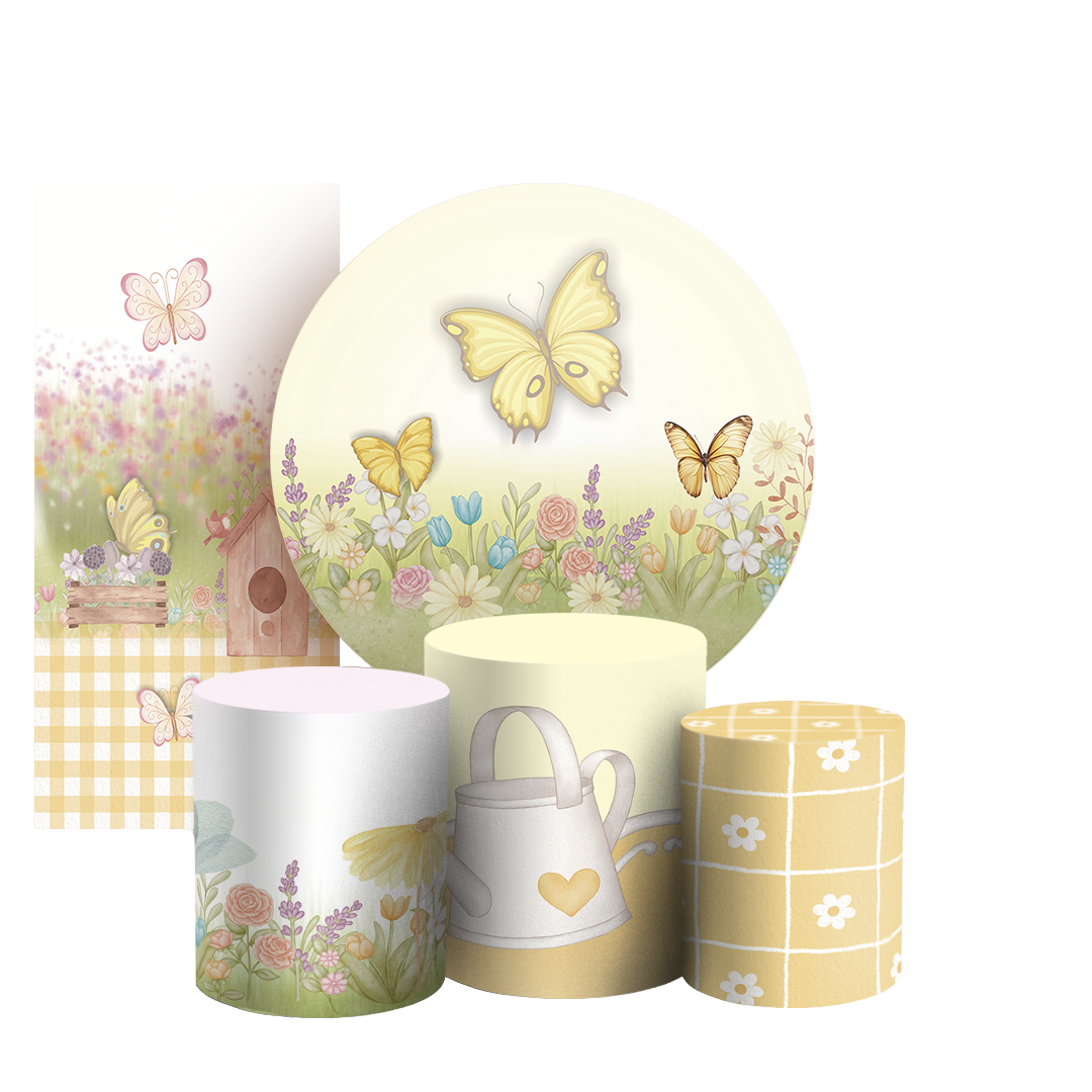 Arte Digital Painel de Festa - Jardim804982