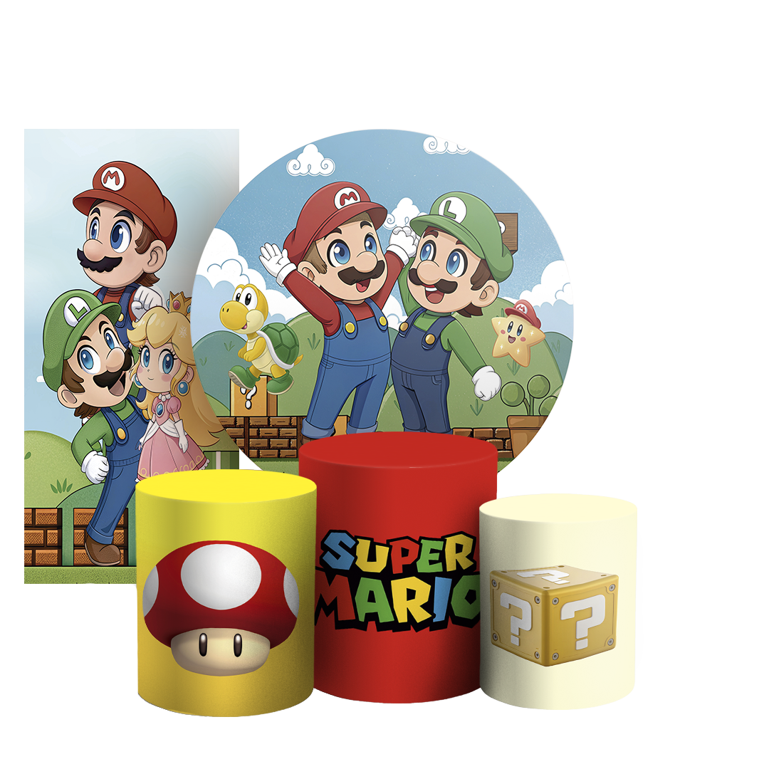 Arte Digital Painel de Festa - Super Mario 805009