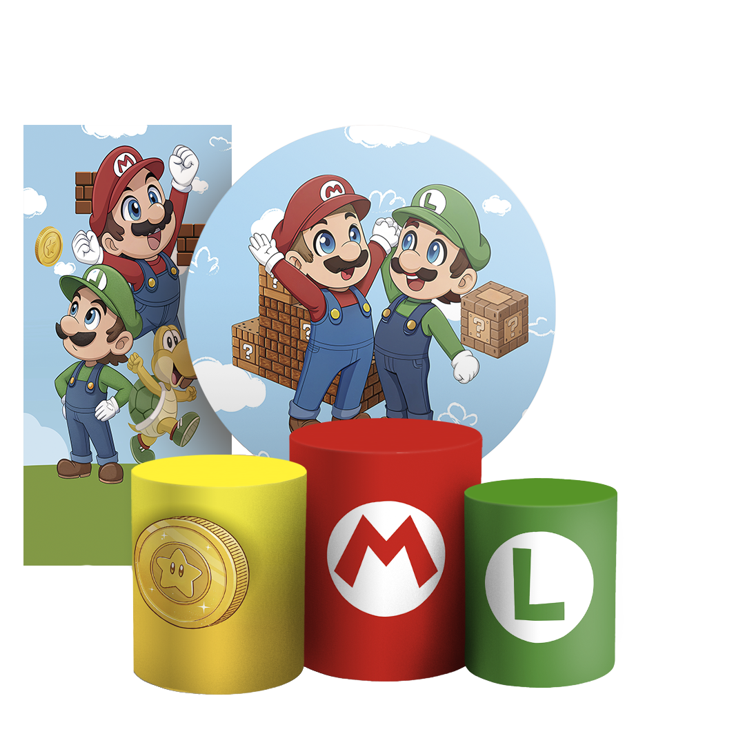 Arte Digital Painel de Festa - Super Mario 805010