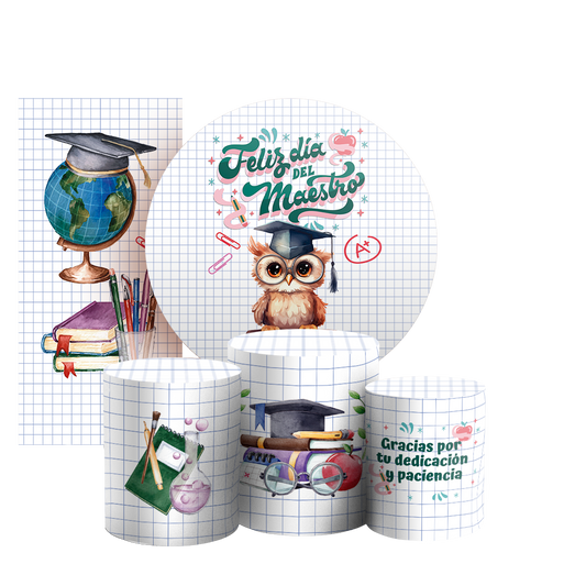 Arte Digital Painel de Festa - Dia del Maestro ES 805027