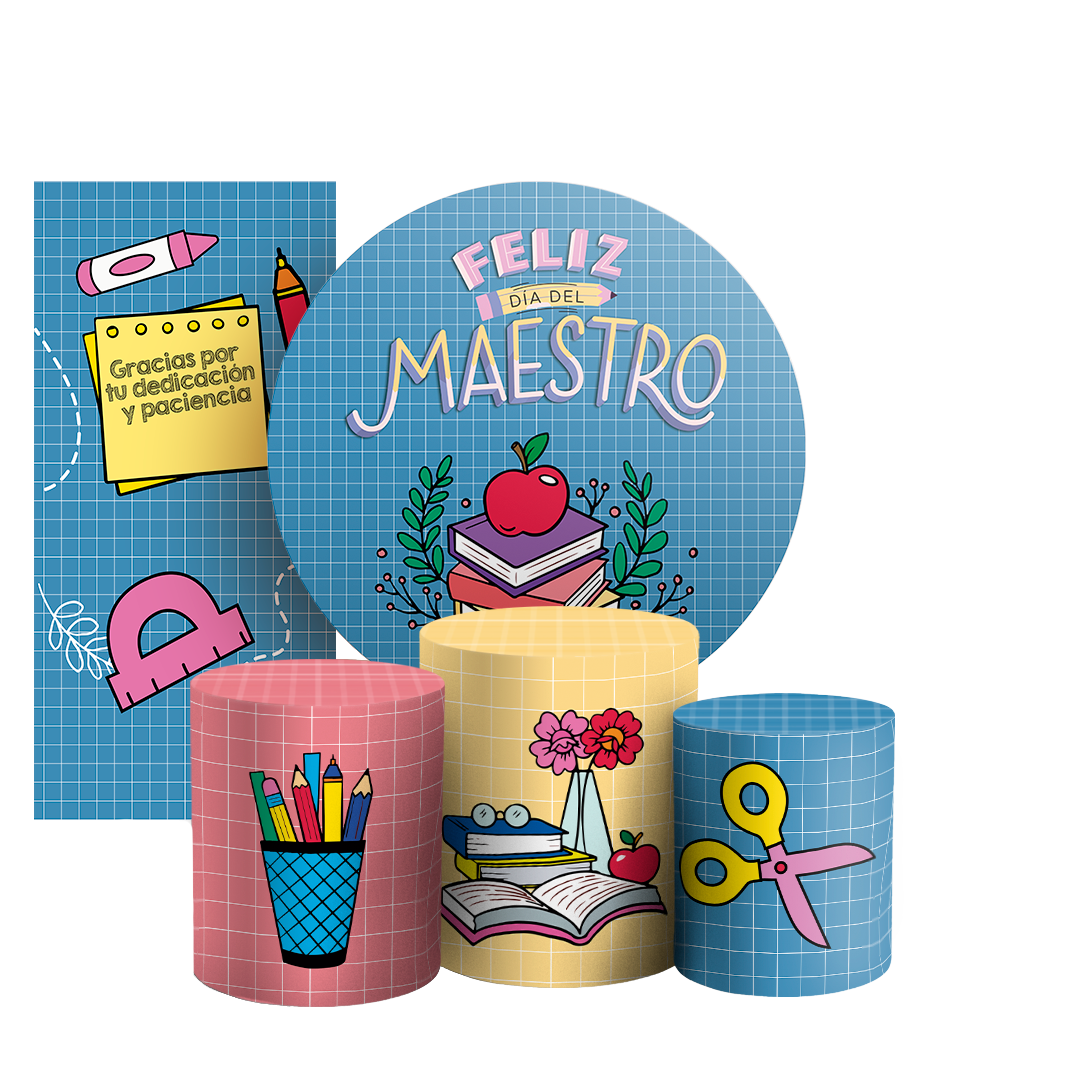 Arte Digital Painel de Festa - Dia del Maestro ES 805028