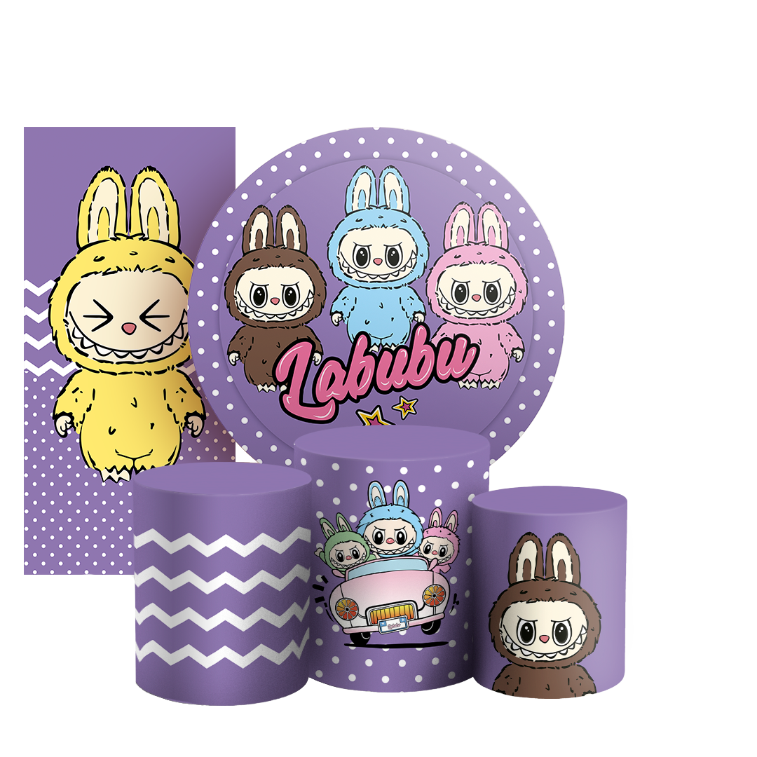 Arte Digital Painel de Festa - Labubu 805038