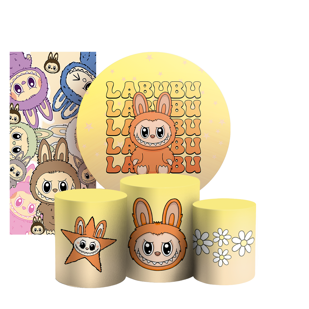 Arte Digital Painel de Festa - Labubu 805041