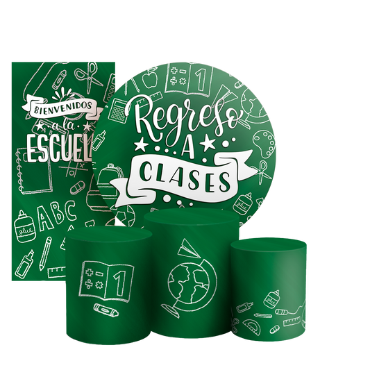 Arte Digital Painel de Festa - Vuelta a Clases ES 805051