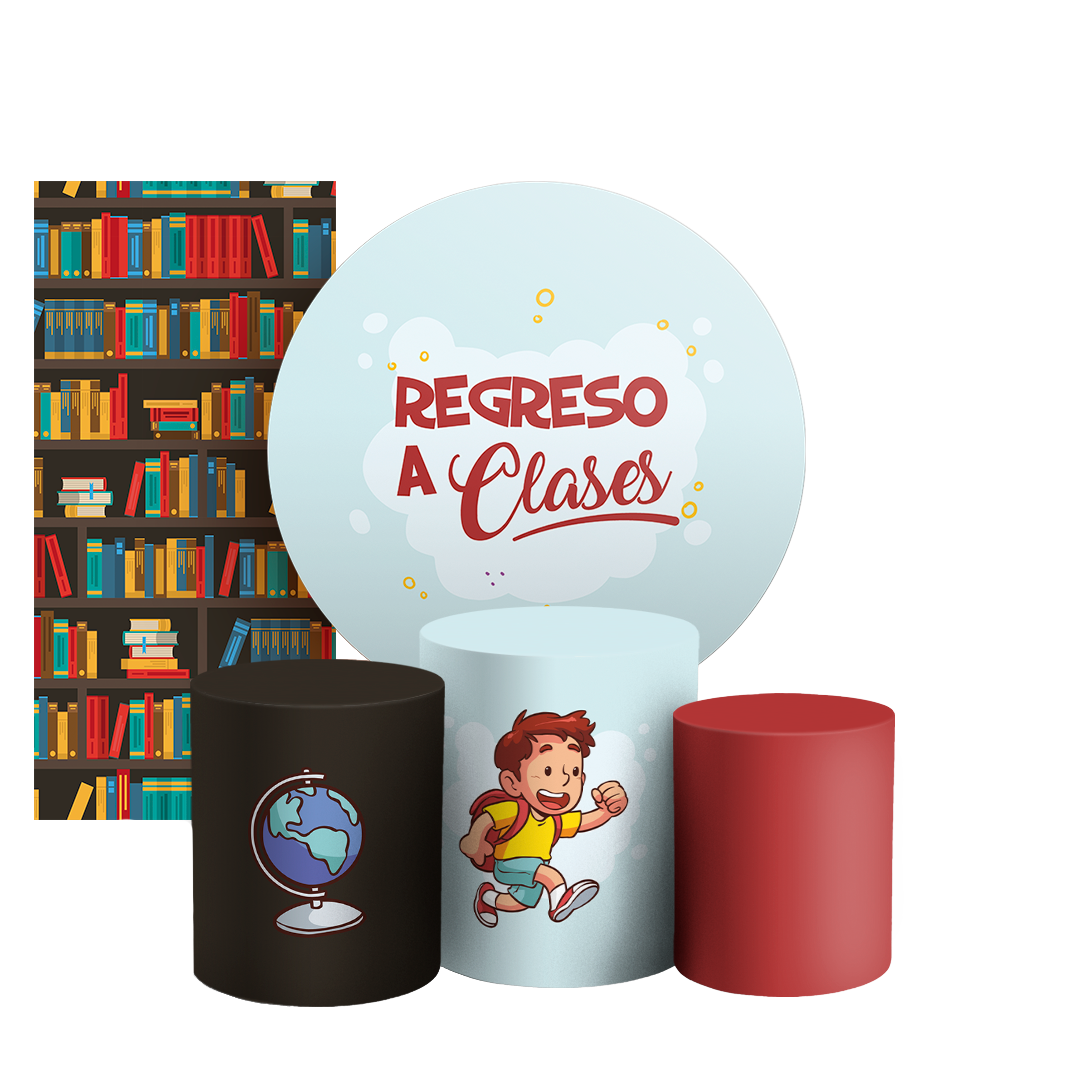 Arte Digital Painel de Festa - Regreso a Clases ES 805066