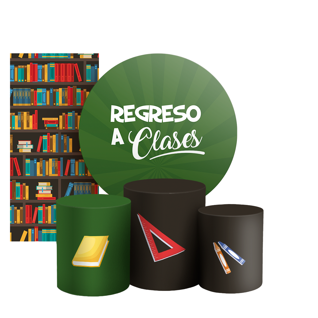 Arte Digital Painel de Festa - Regreso a Clases ES 805069