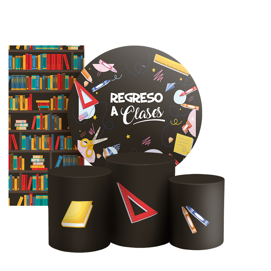 Arte Digital Painel de Festa - Regreso a Clases ES 805070